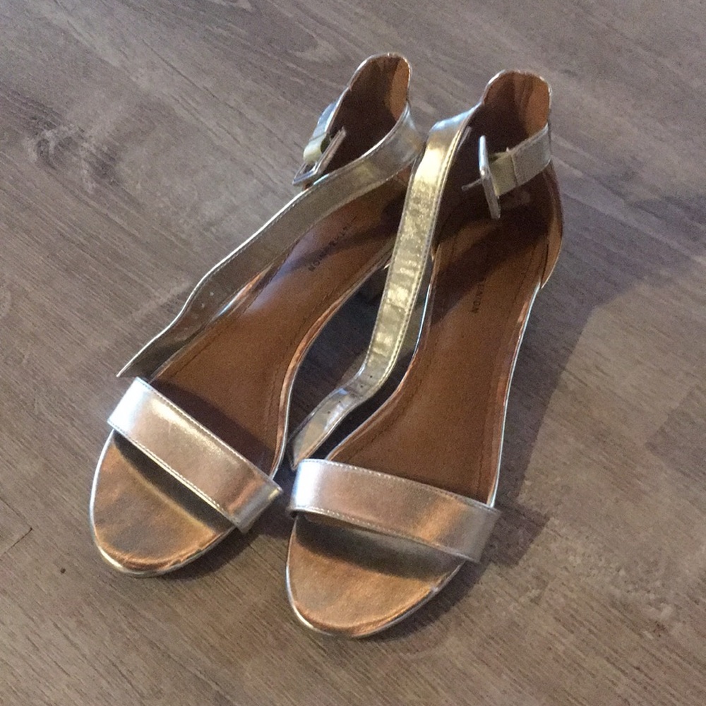 Gold Strappy Sandals
